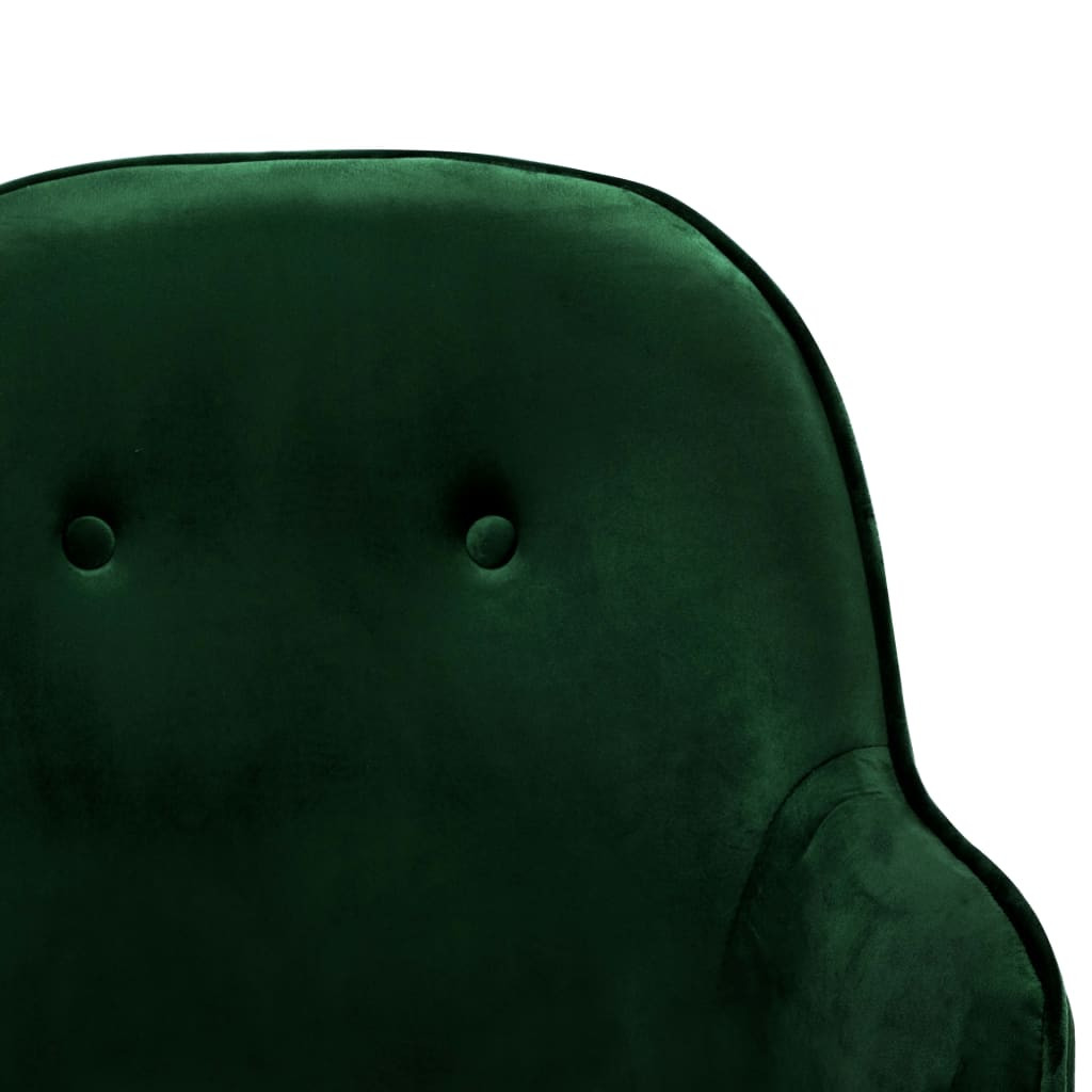 sötétzöld bársony hintaszék