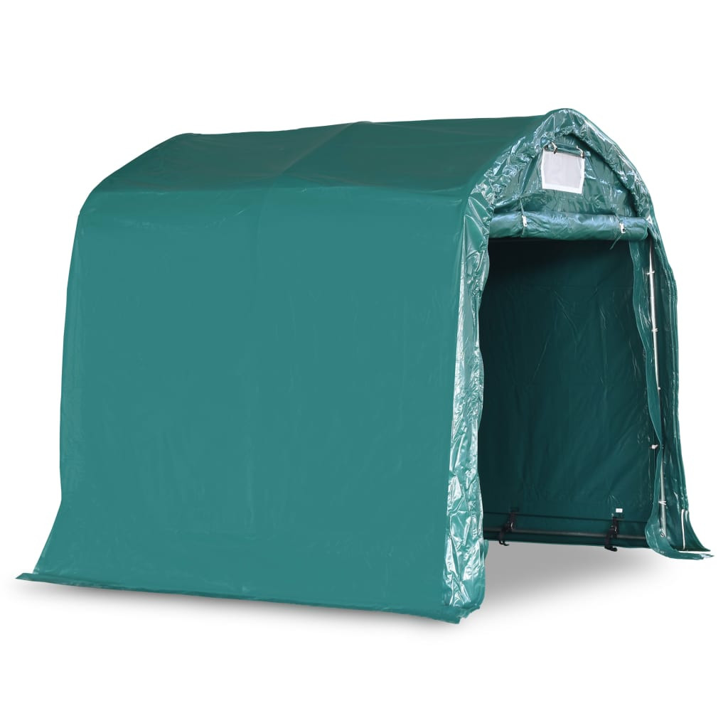 zöld PVC sátorgarázs 1,6 x 2,4 m