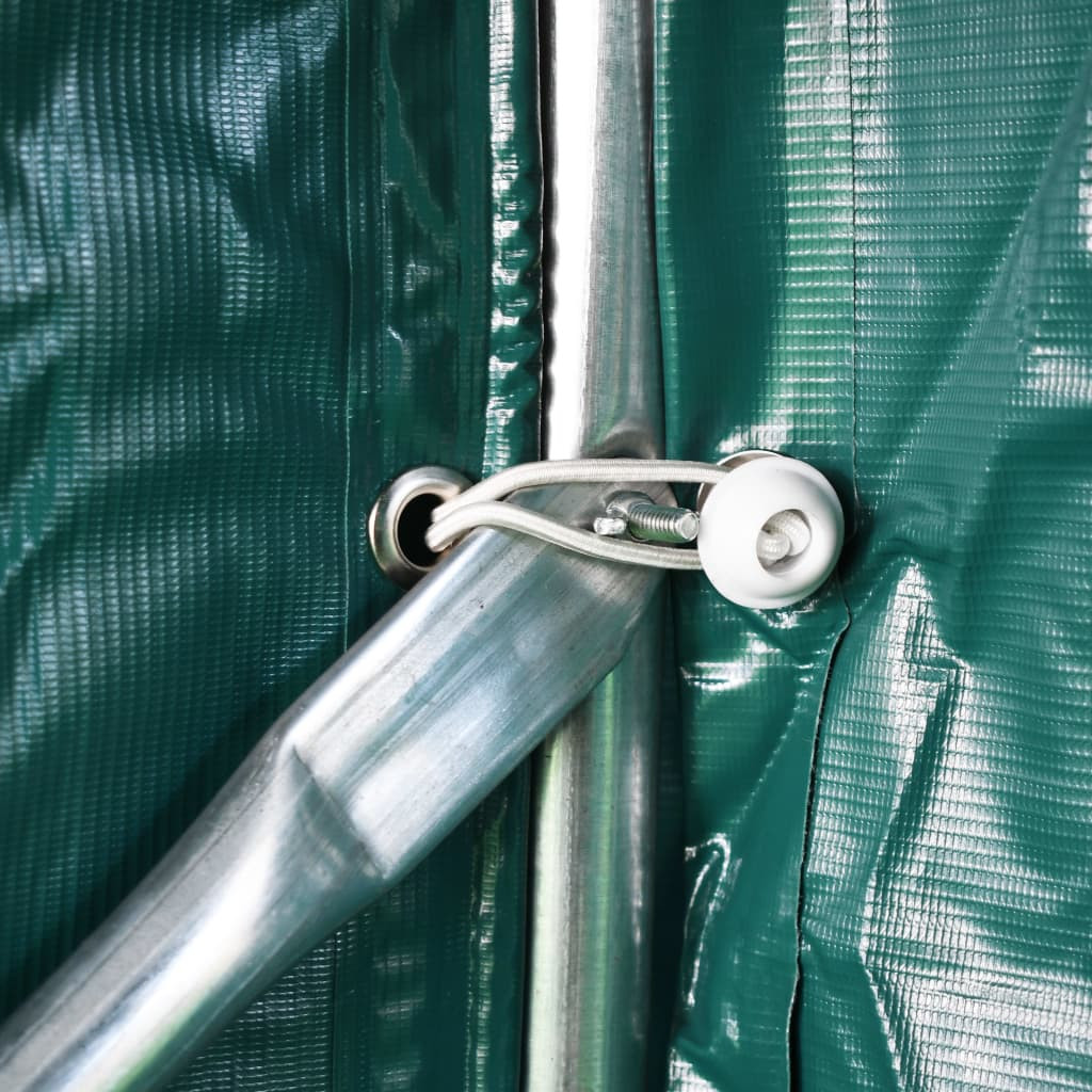 zöld PVC sátorgarázs 1,6 x 2,4 m