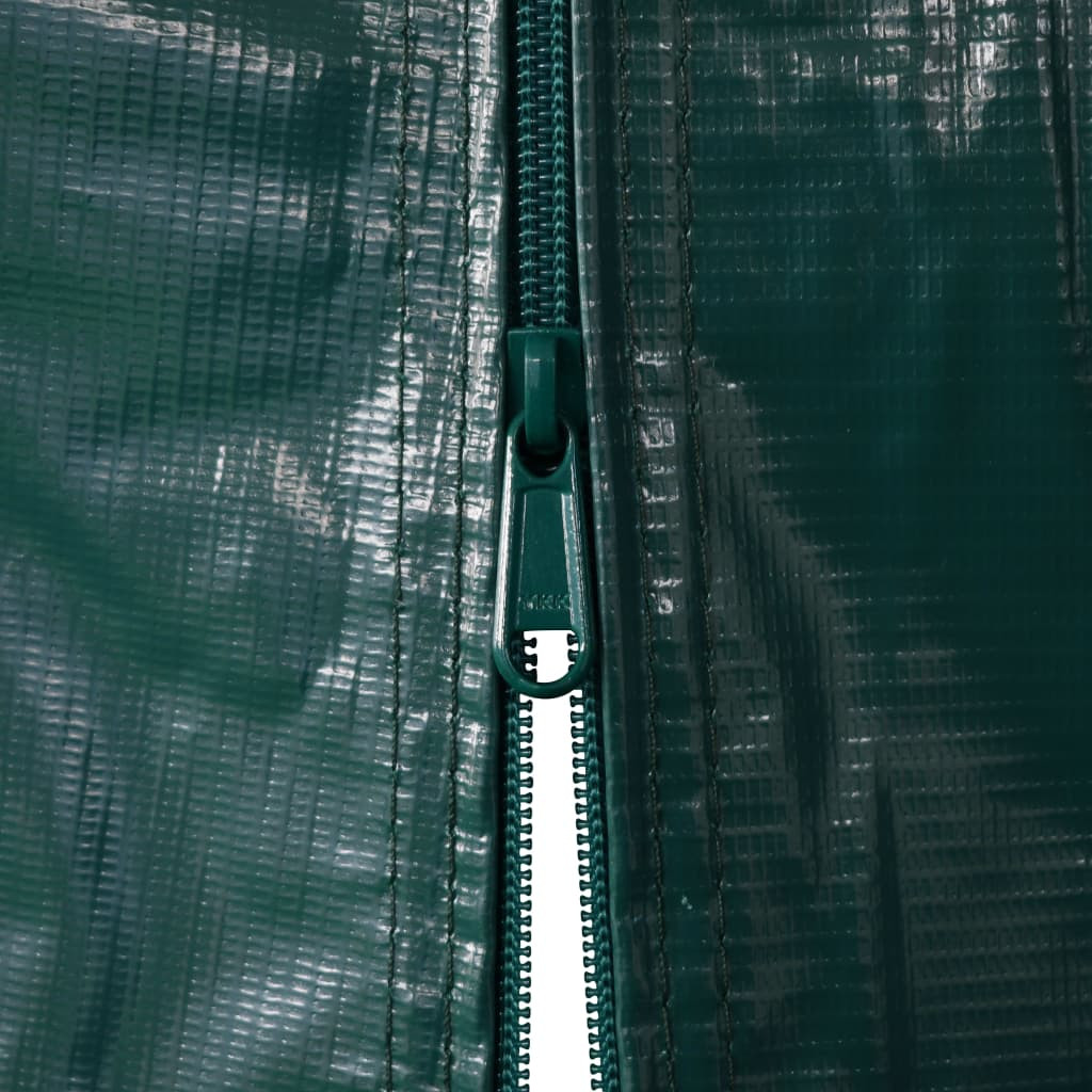 zöld PVC sátorgarázs 1,6 x 2,4 m