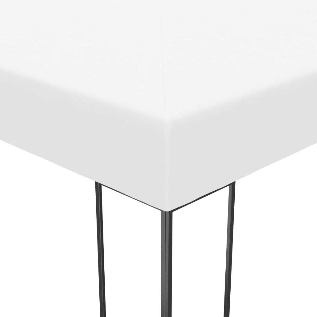 fehér pavilon LED fényfüzérrel 4 x 3 x 2,7 m