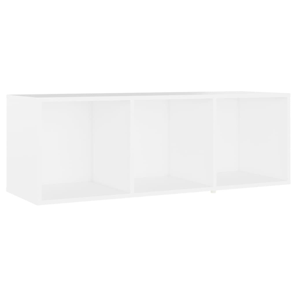4 db fehér szerelt fa TV-szekrény 107 x 35 x 37 cm