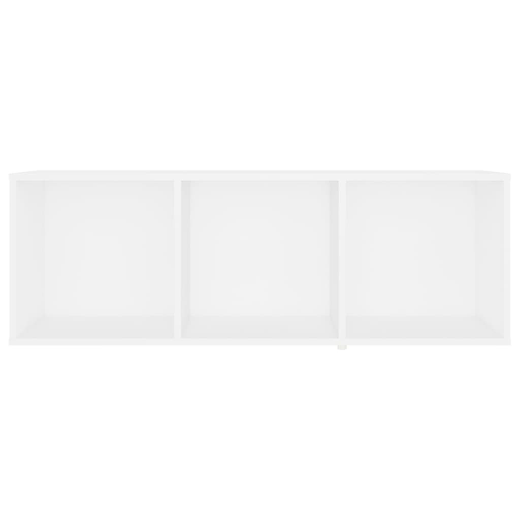 4 db fehér szerelt fa TV-szekrény 107 x 35 x 37 cm
