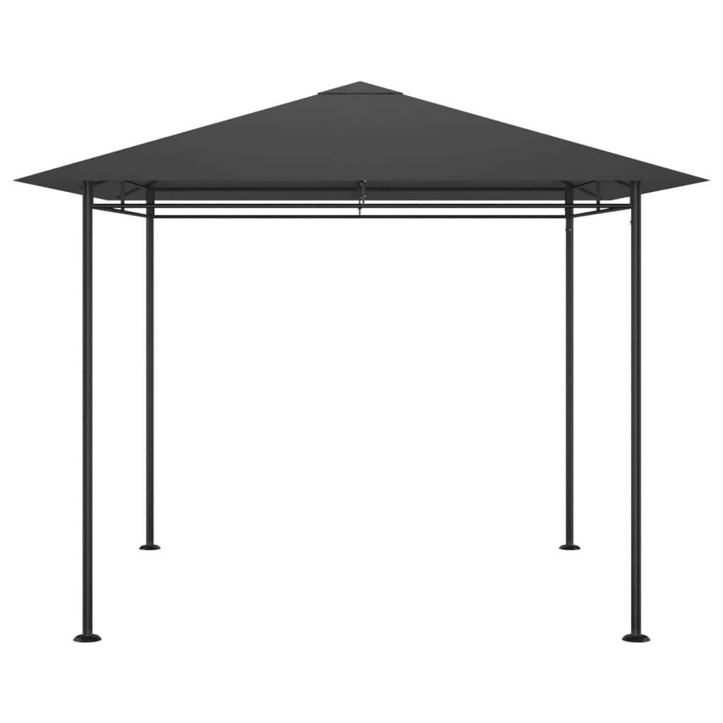 antracitszürke pavilon 3 x 3 x 2,7 m 180 g/m²