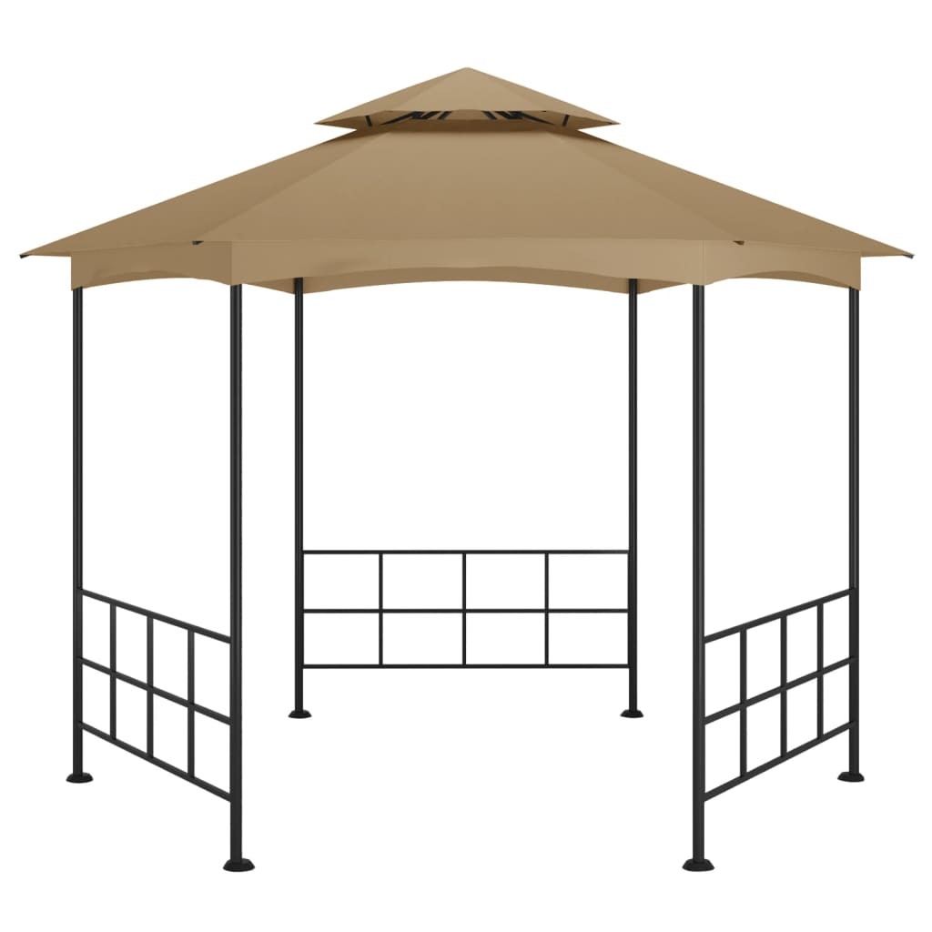 tópszínű pavilon oldalfalakkal 3,1 x 2,7 m