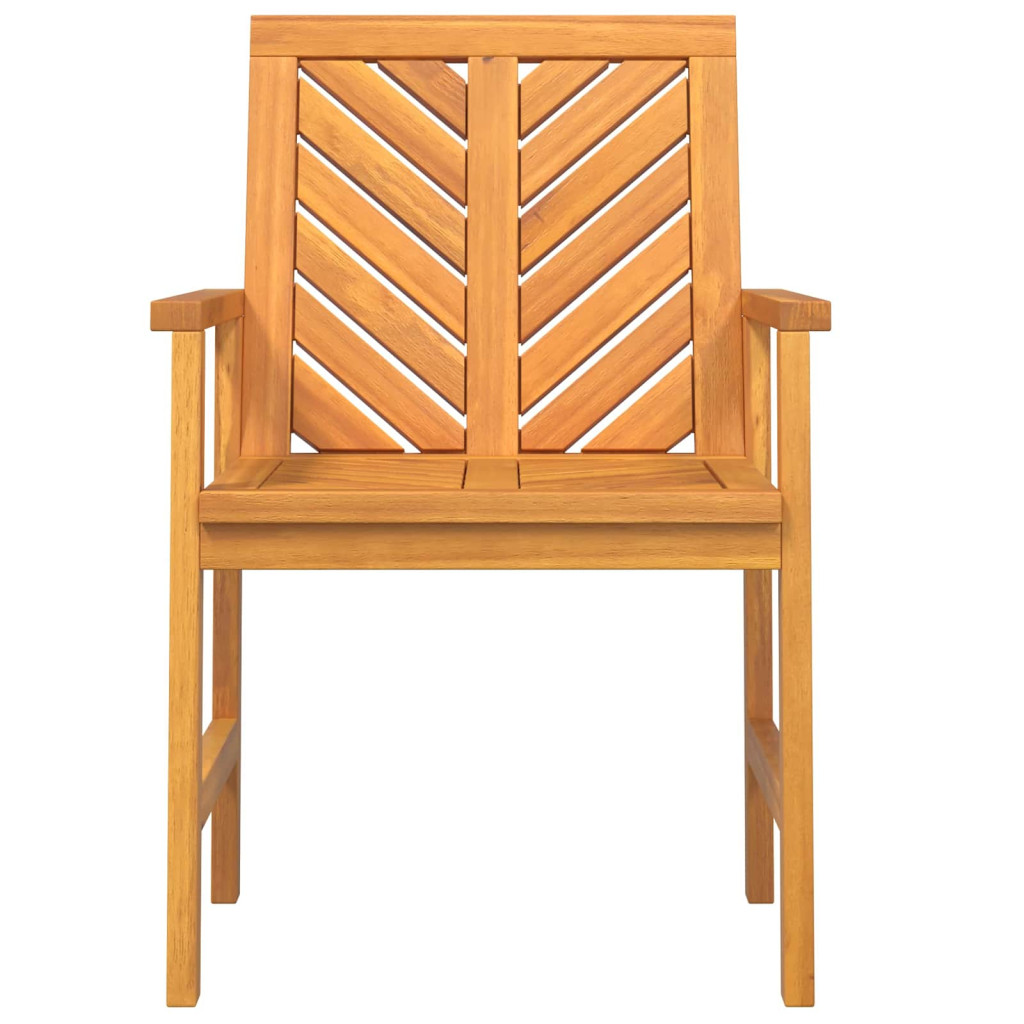 vidaXL Étkezőszék 8 pcs Természetes 62,5 x 59 x 89 cm Tömör Akácfa