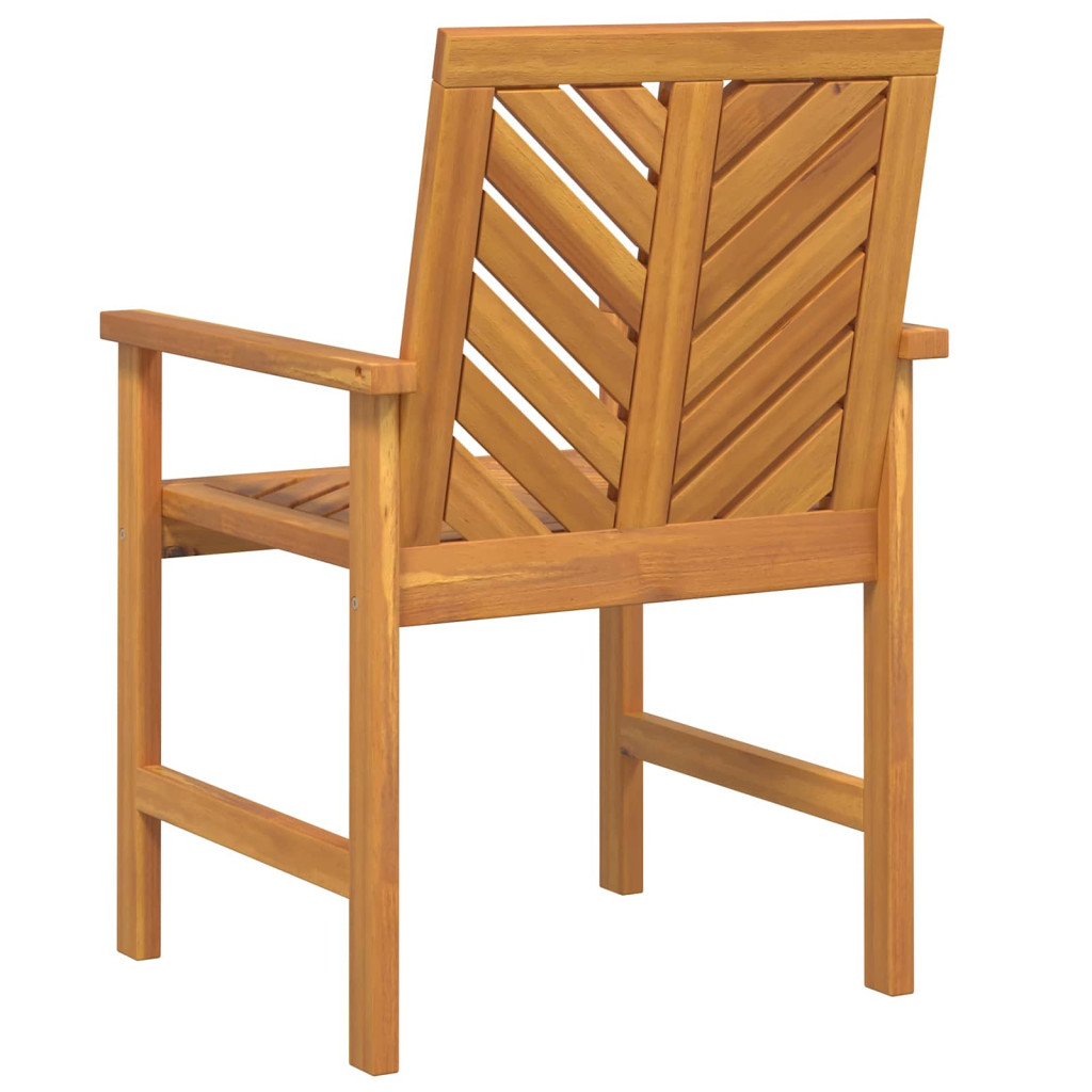 vidaXL Étkezőszék 8 pcs Természetes 62,5 x 59 x 89 cm Tömör Akácfa