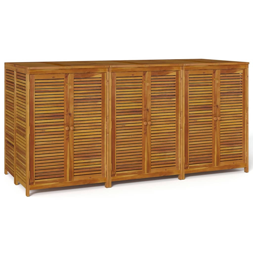 tömör akácfa kerti tárolóláda 210 x 87 x 104 cm