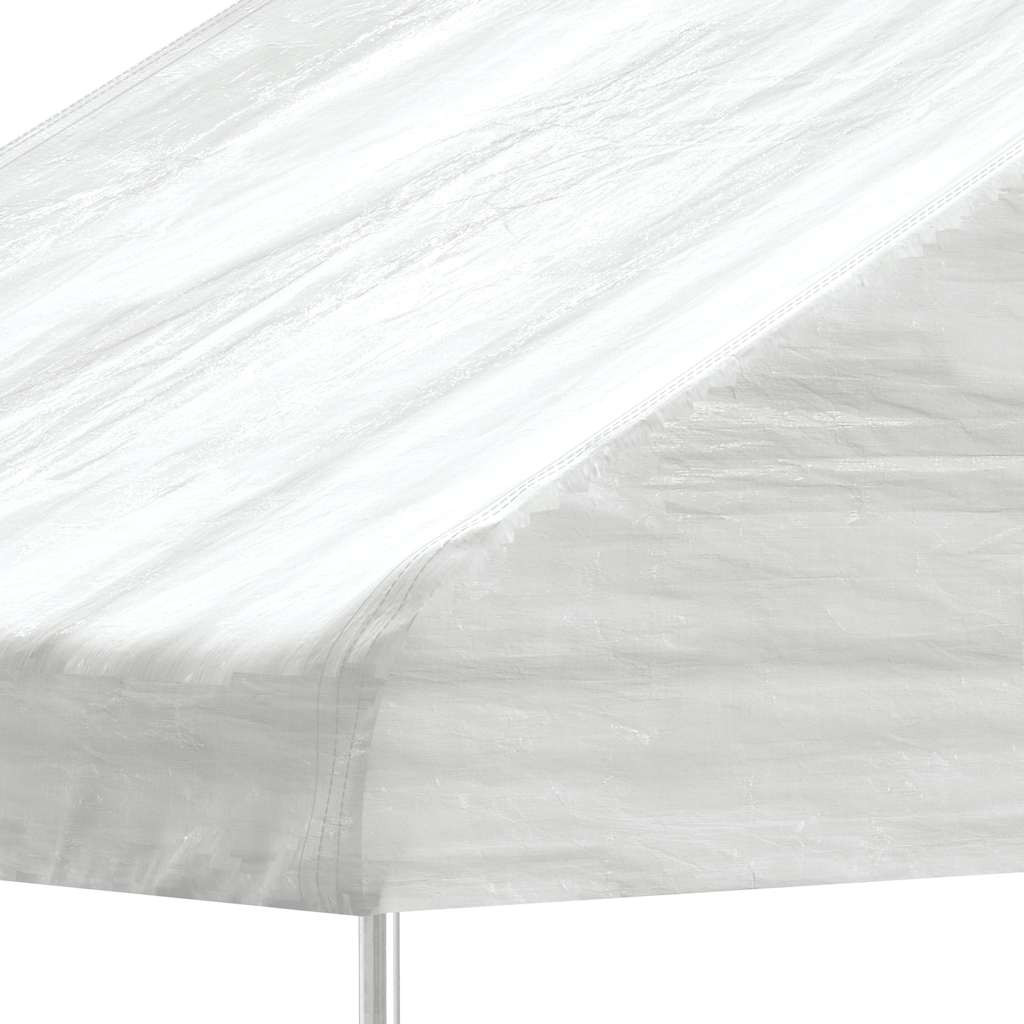 vidaXL fehér polietilén pavilon tetővel 4,46 x 5,88 x 3,75 m