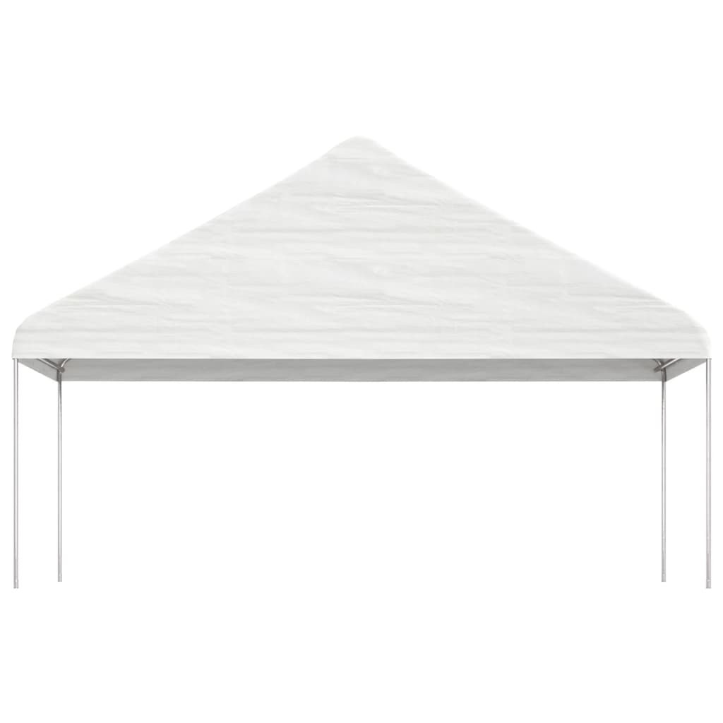 vidaXL fehér polietilén pavilon tetővel 15,61 x 5,88 x 3,75 m
