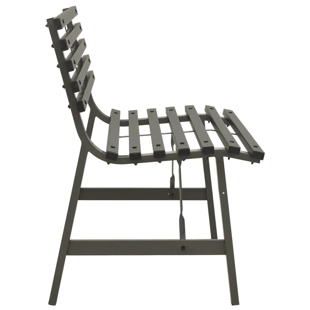 fekete acél kerti pad 110 cm