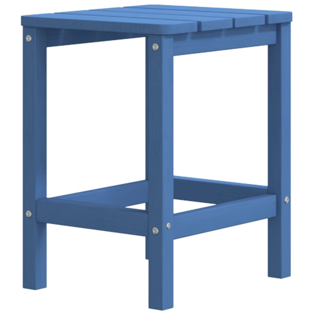 vízkék HDPE kerti Adirondack asztal 38 x 38 x 46 cm