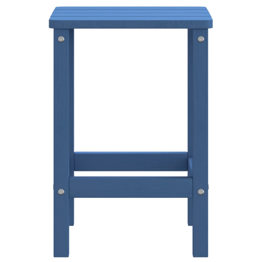 vízkék HDPE kerti Adirondack asztal 38 x 38 x 46 cm