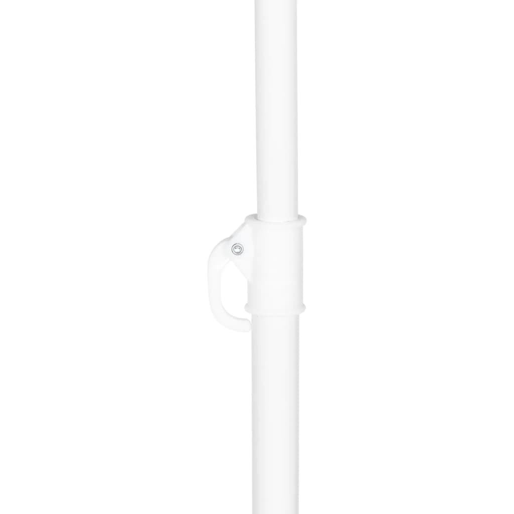homokszínű strandnapernyő oldalfalakkal 215 cm