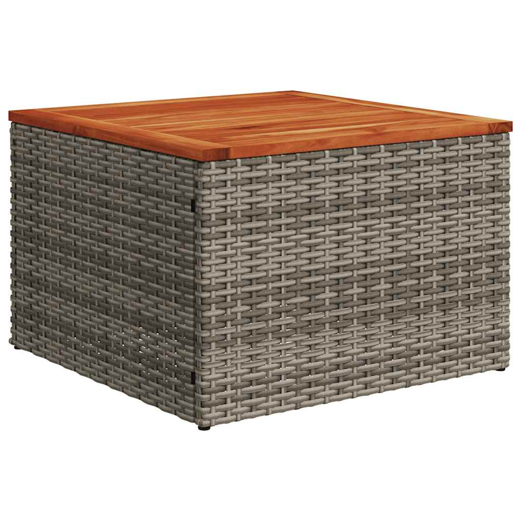 vidaXL 5 részes szürke polyrattan kerti ülőgarnitúra párnával