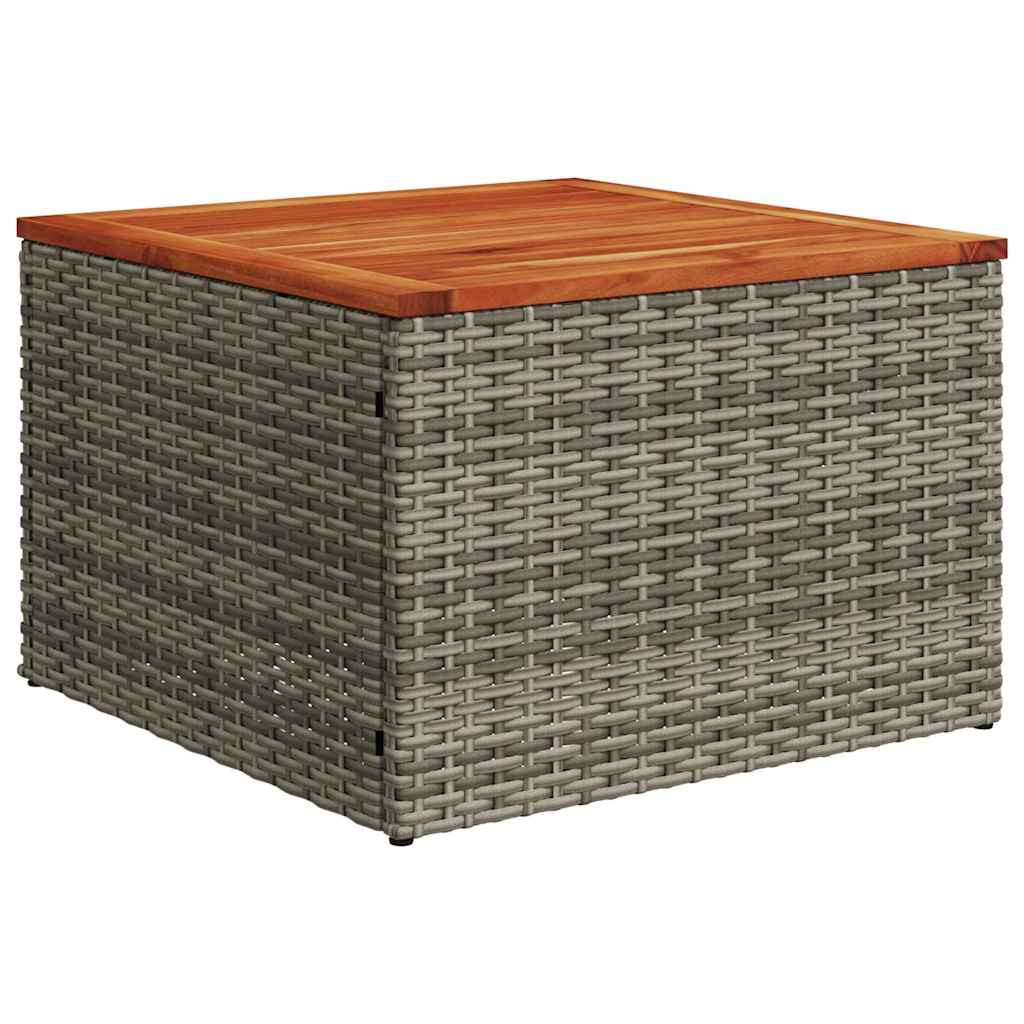 vidaXL 6 részes szürke polyrattan kerti ülőgarnitúra párnával