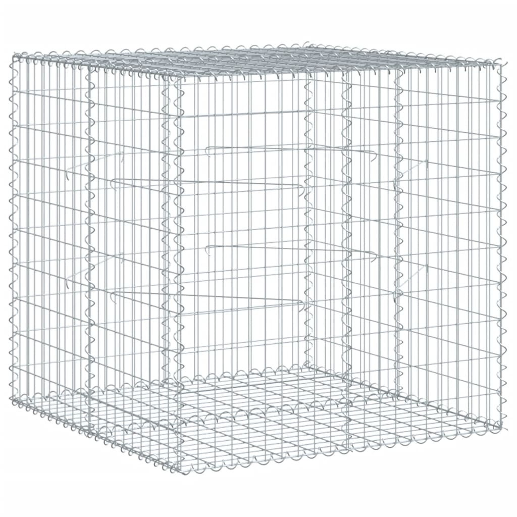 horganyzott vas gabion kosár fedéllel 100 x 100 x 100 cm
