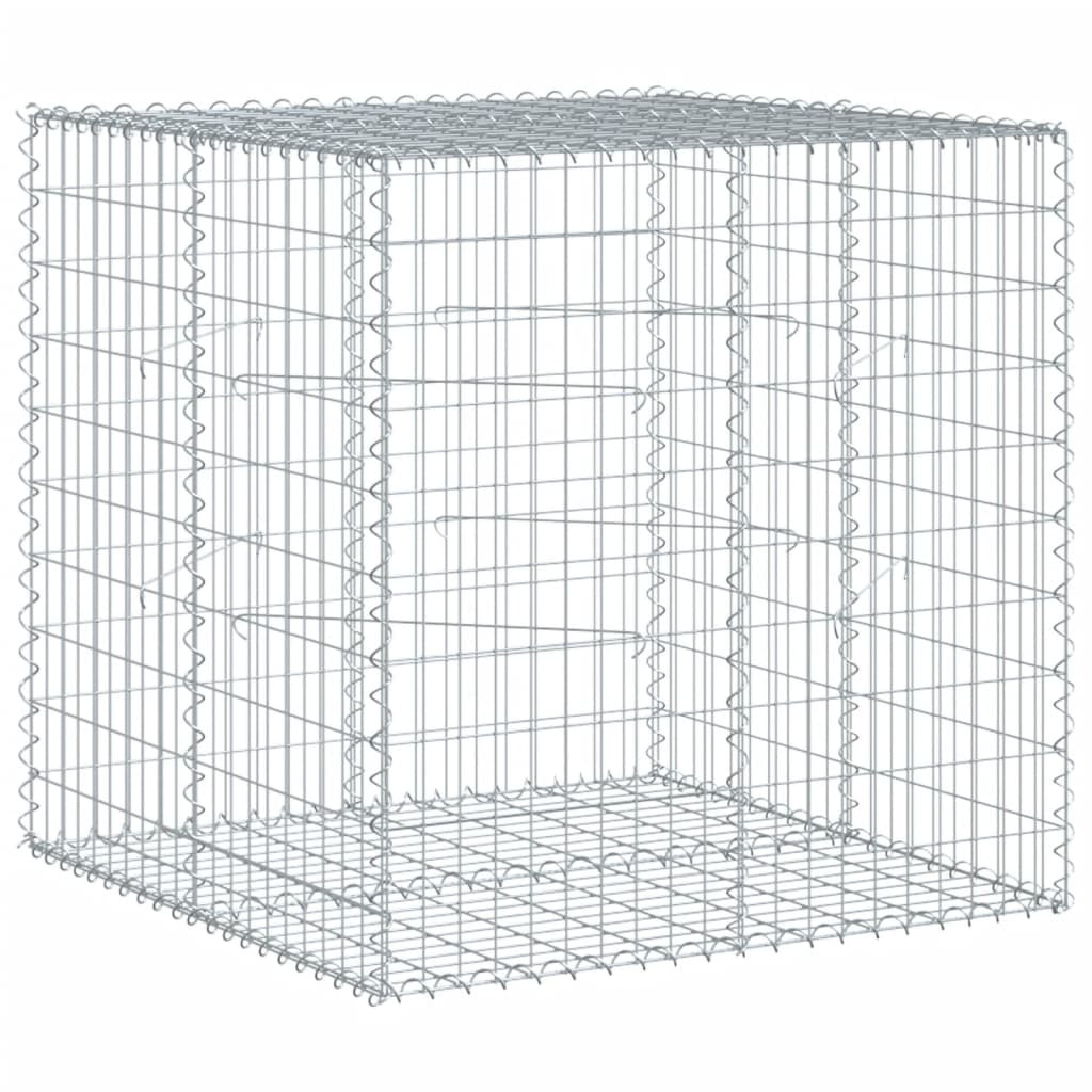 horganyzott vas gabion kosár fedéllel 100 x 100 x 100 cm