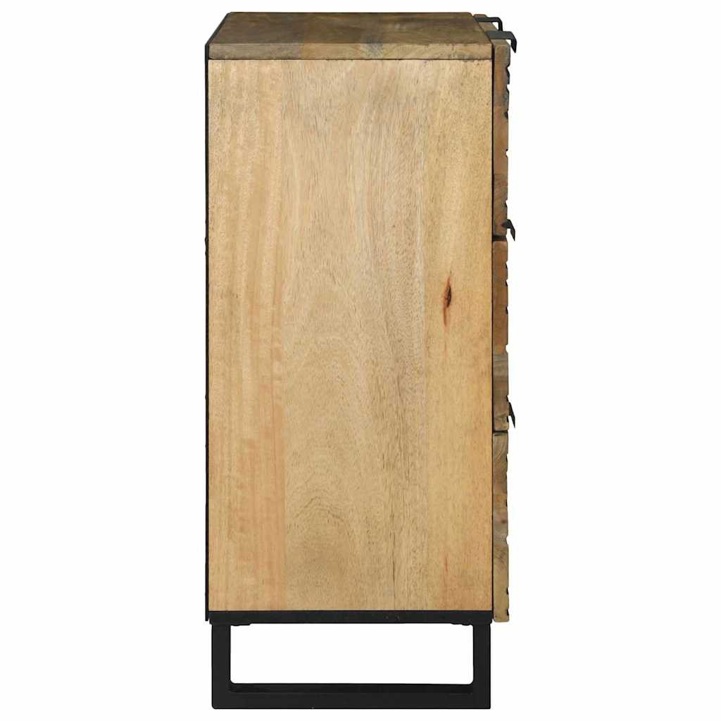 Oldalszekrények 2 pcs Barna 60 x 33.5 x 75 cm tömör mangófa