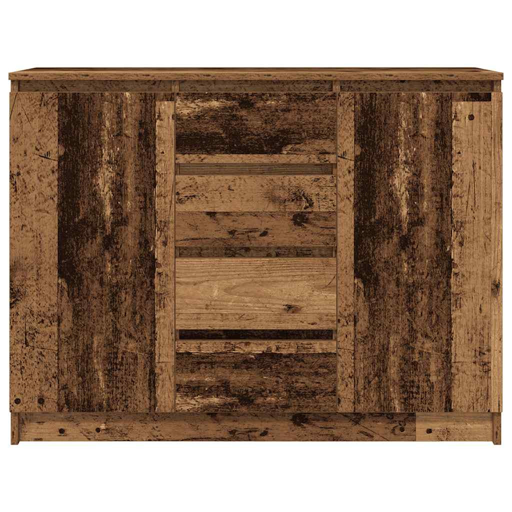 antik fa szerelt fa tálalószekrény fiókos 100,5x35x76 cm