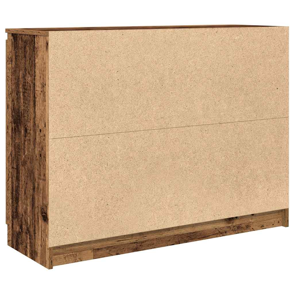 antik fa szerelt fa tálalószekrény fiókos 100,5x35x76 cm