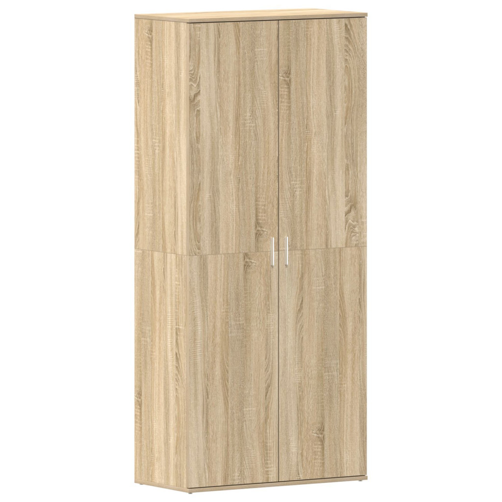 Cipőtartó Sonoma tölgy 80x39x180 cm Szerelt Fa