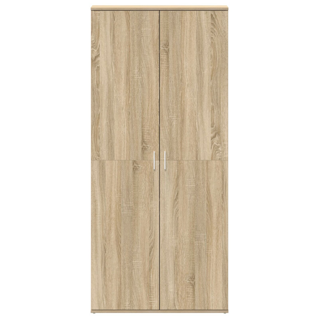 Cipőtartó Sonoma tölgy 80x39x180 cm Szerelt Fa