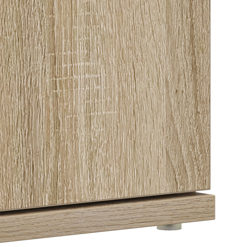 Cipőtartó Sonoma tölgy 80x39x180 cm Szerelt Fa