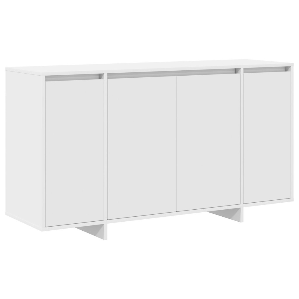 Fehér Oldalszekrény Fehér Fa 135 x 41 x 75 cm Fehér Oldalszekrény Fehér Oldalszekrény Fehér Fa 135 x 41 x 75 cm Fehér Oldalszekrény