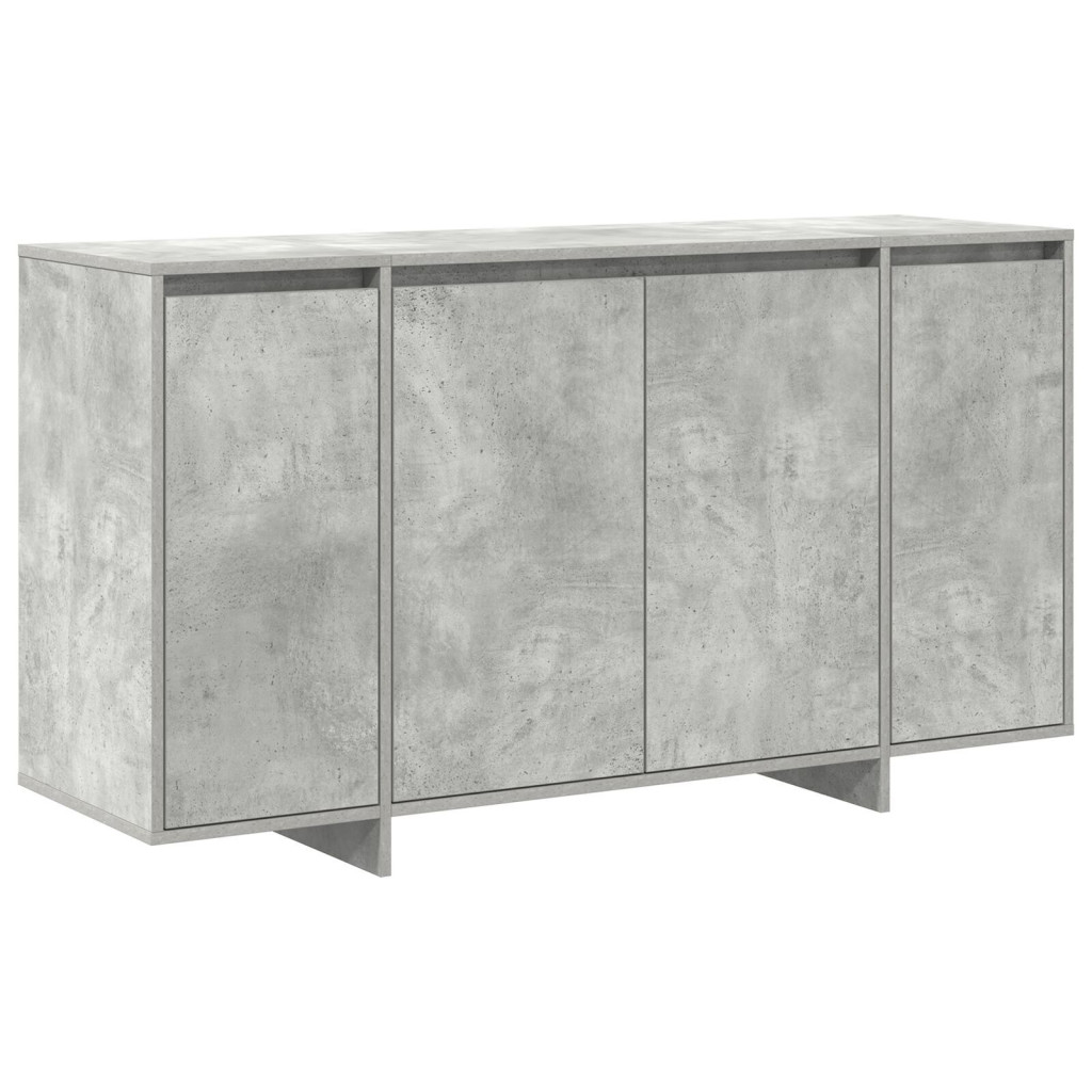 Beton Szürke Oldalszekrény Beton szürke Mérnöki fa 135 x 41 x 75 cm