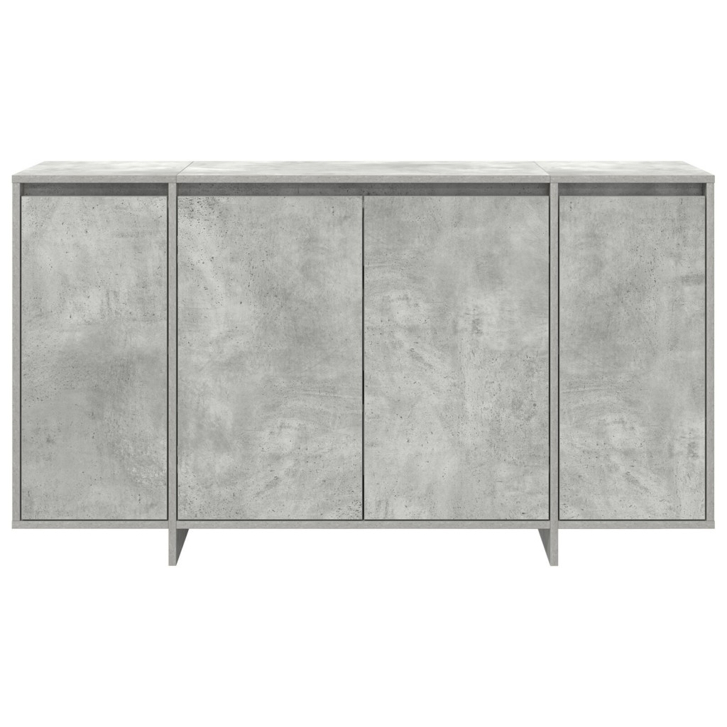 Beton Szürke Oldalszekrény Beton szürke Mérnöki fa 135 x 41 x 75 cm