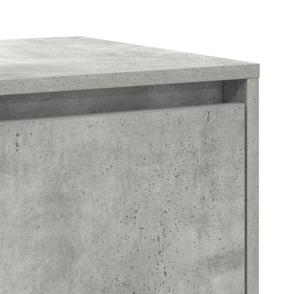 Beton Szürke Oldalszekrény Beton szürke Mérnöki fa 135 x 41 x 75 cm