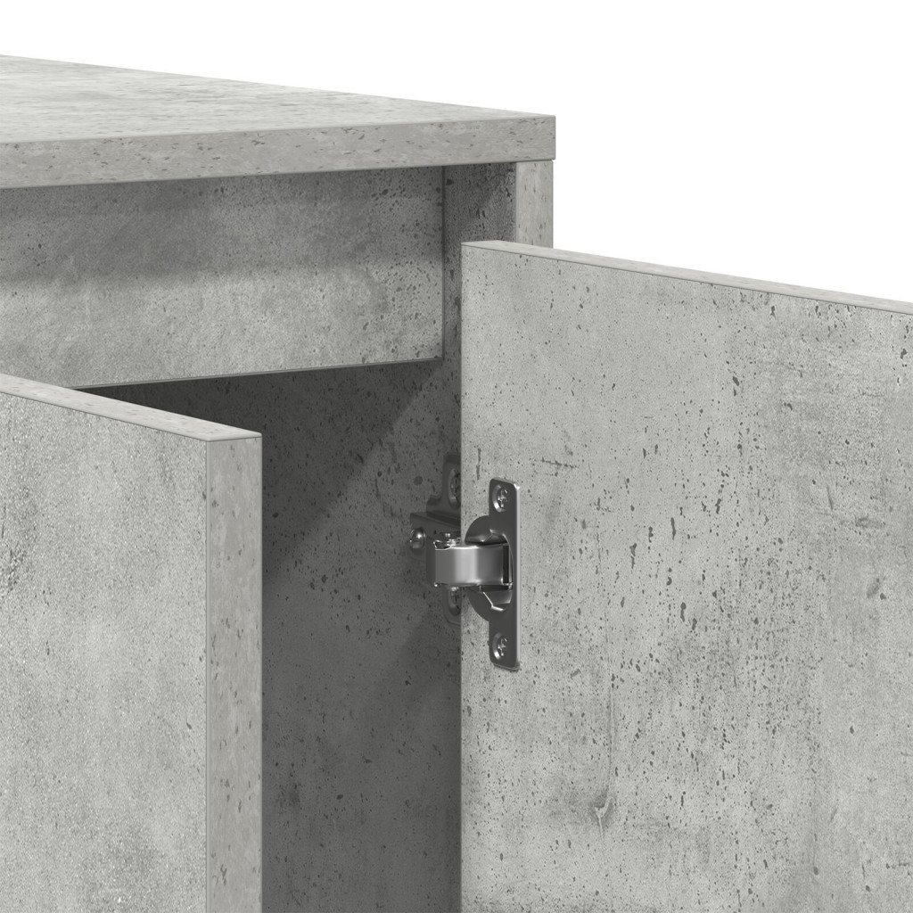 Beton Szürke Oldalszekrény Beton szürke Mérnöki fa 135 x 41 x 75 cm