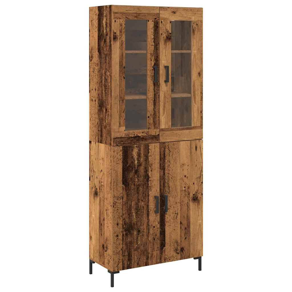 Magasfiú 2 pcs Régi fa 69,5 x 34 x 180 cm Faanyag