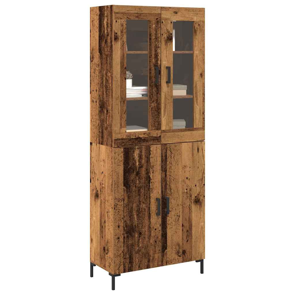Magasfiú 2 pcs Régi fa 69,5 x 34 x 180 cm Faanyag