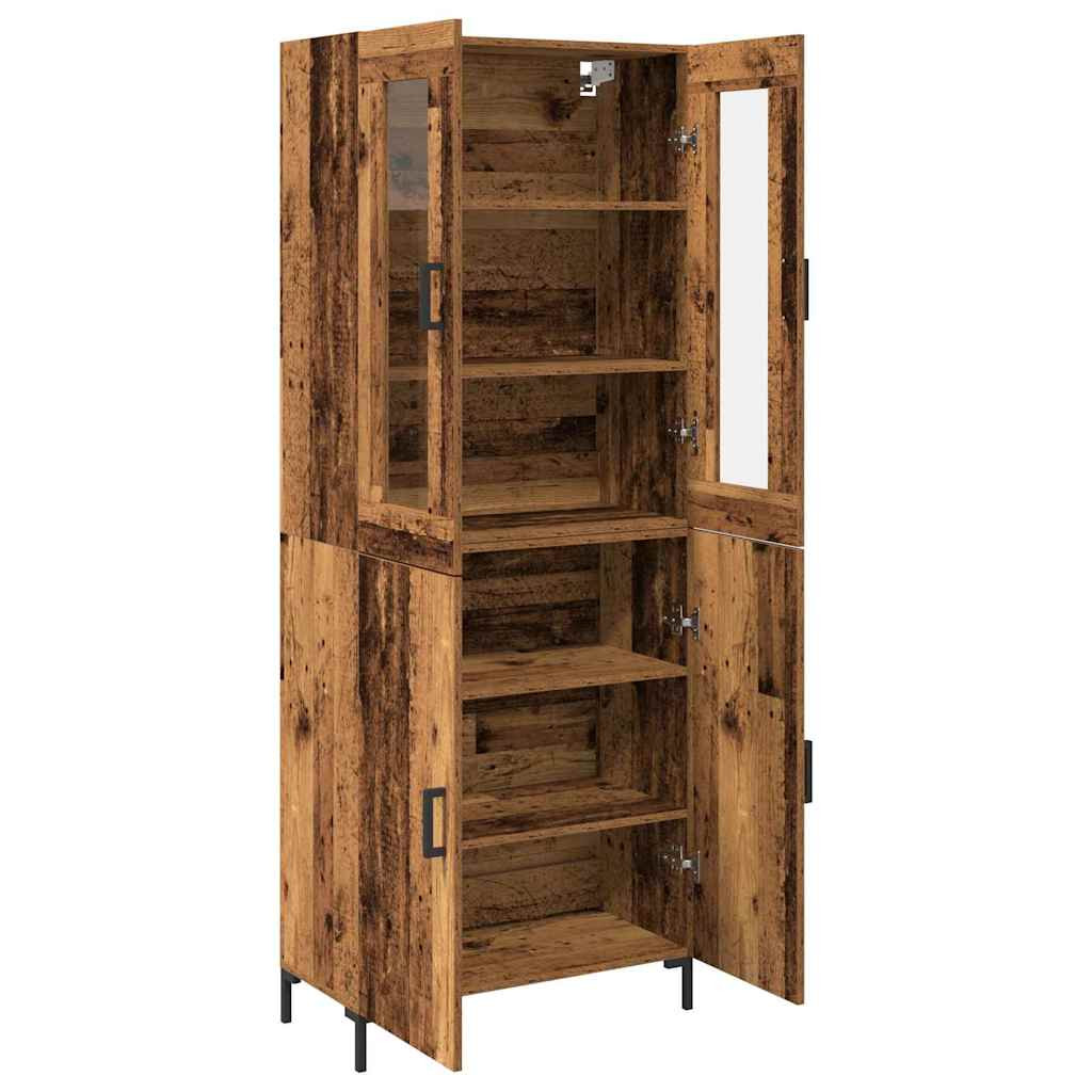 Magasfiú 2 pcs Régi fa 69,5 x 34 x 180 cm Faanyag