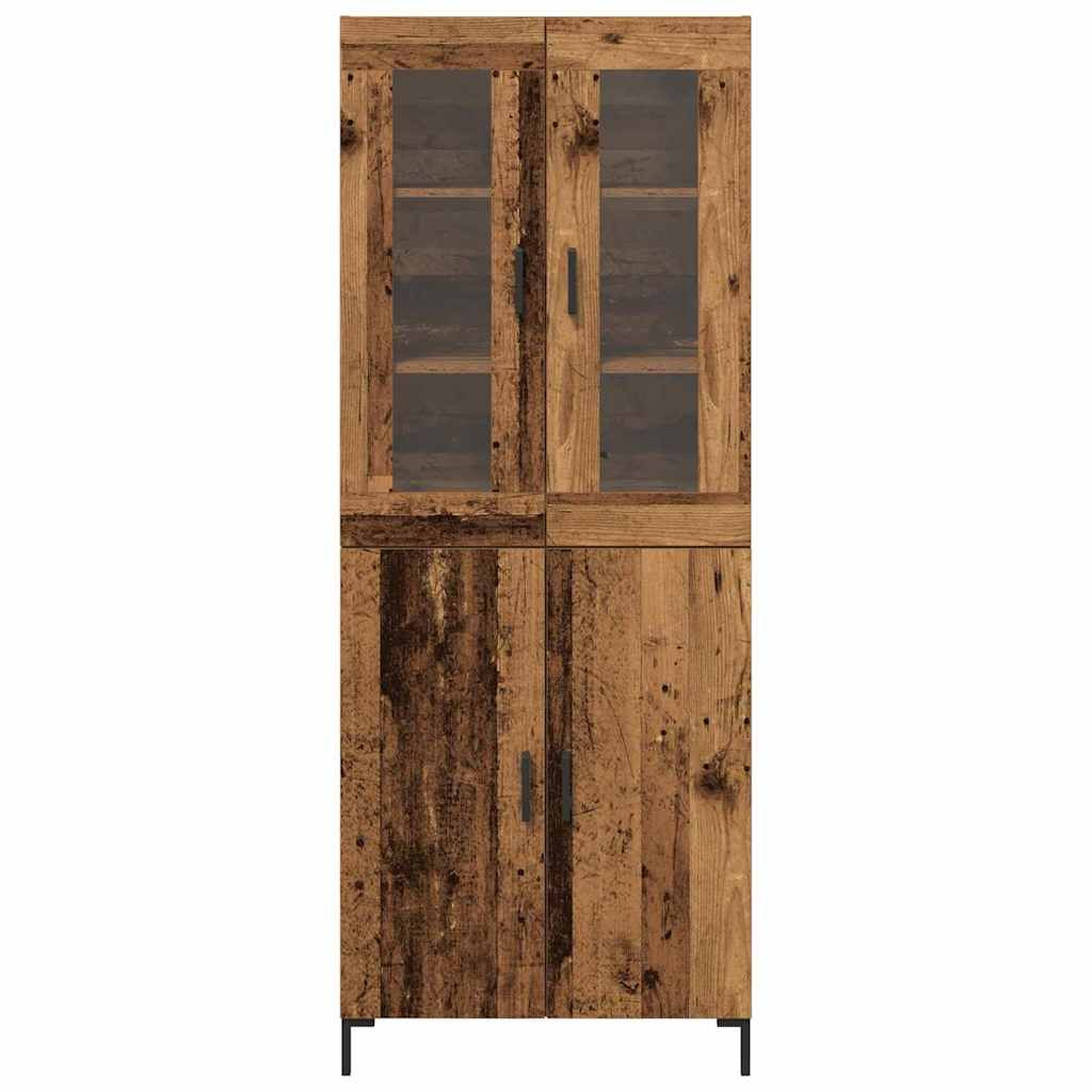Magasfiú 2 pcs Régi fa 69,5 x 34 x 180 cm Faanyag