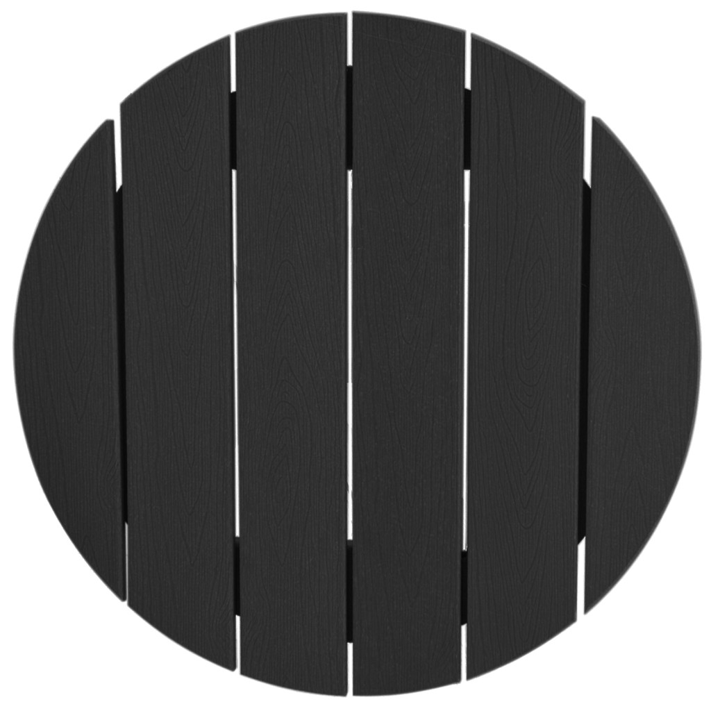 3 részes kert bár szett fekete HDPE