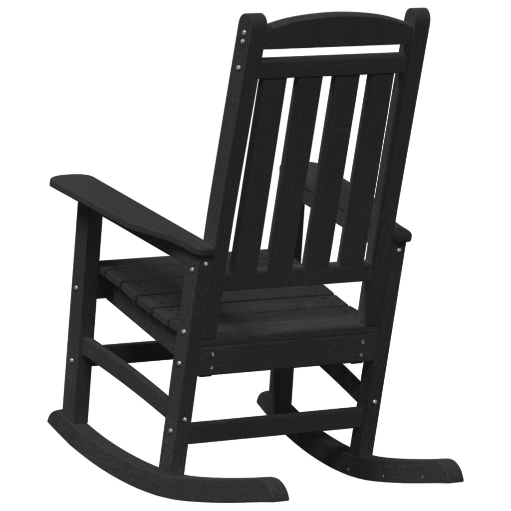 kertihintaszék 2 db Fekete 70x92x107.5 cm HDPE