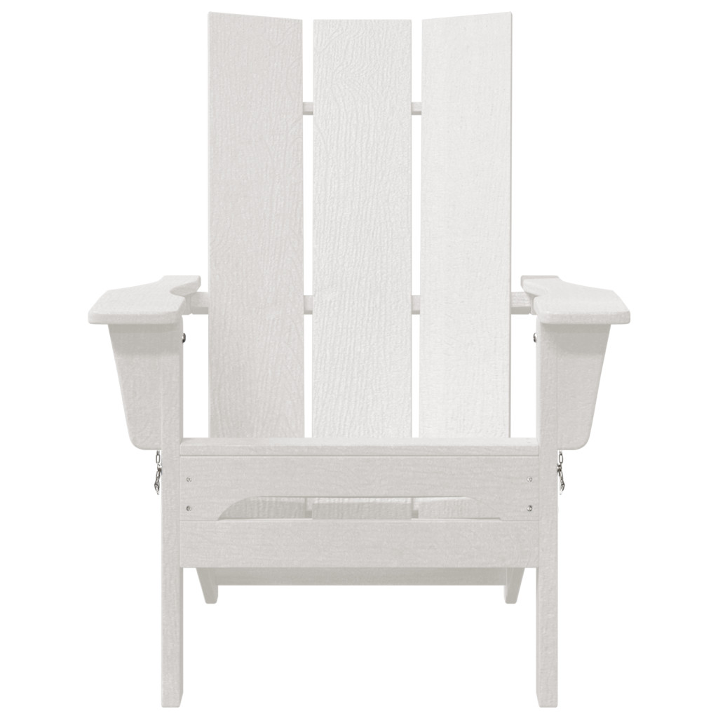 Összecsukható Adirondack székek 2 db Fehér 74.5x80.5x90 cm HDPE
