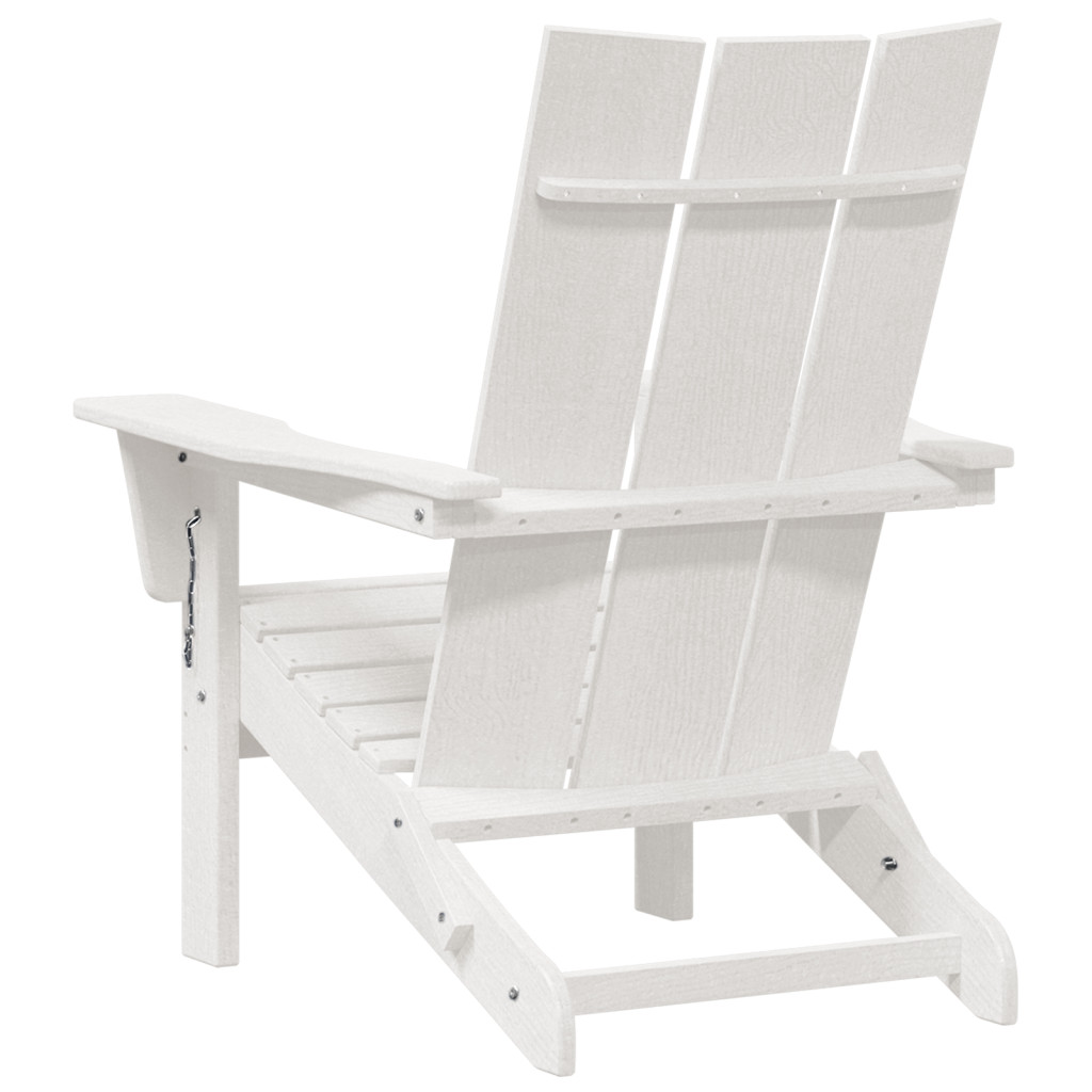 Összecsukható Adirondack székek 2 db Fehér 74.5x80.5x90 cm HDPE