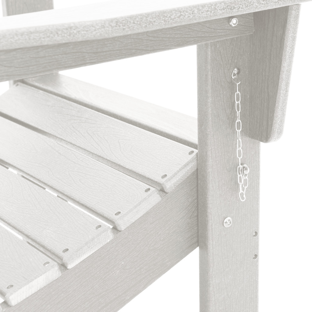 Összecsukható Adirondack székek 2 db Fehér 74.5x80.5x90 cm HDPE