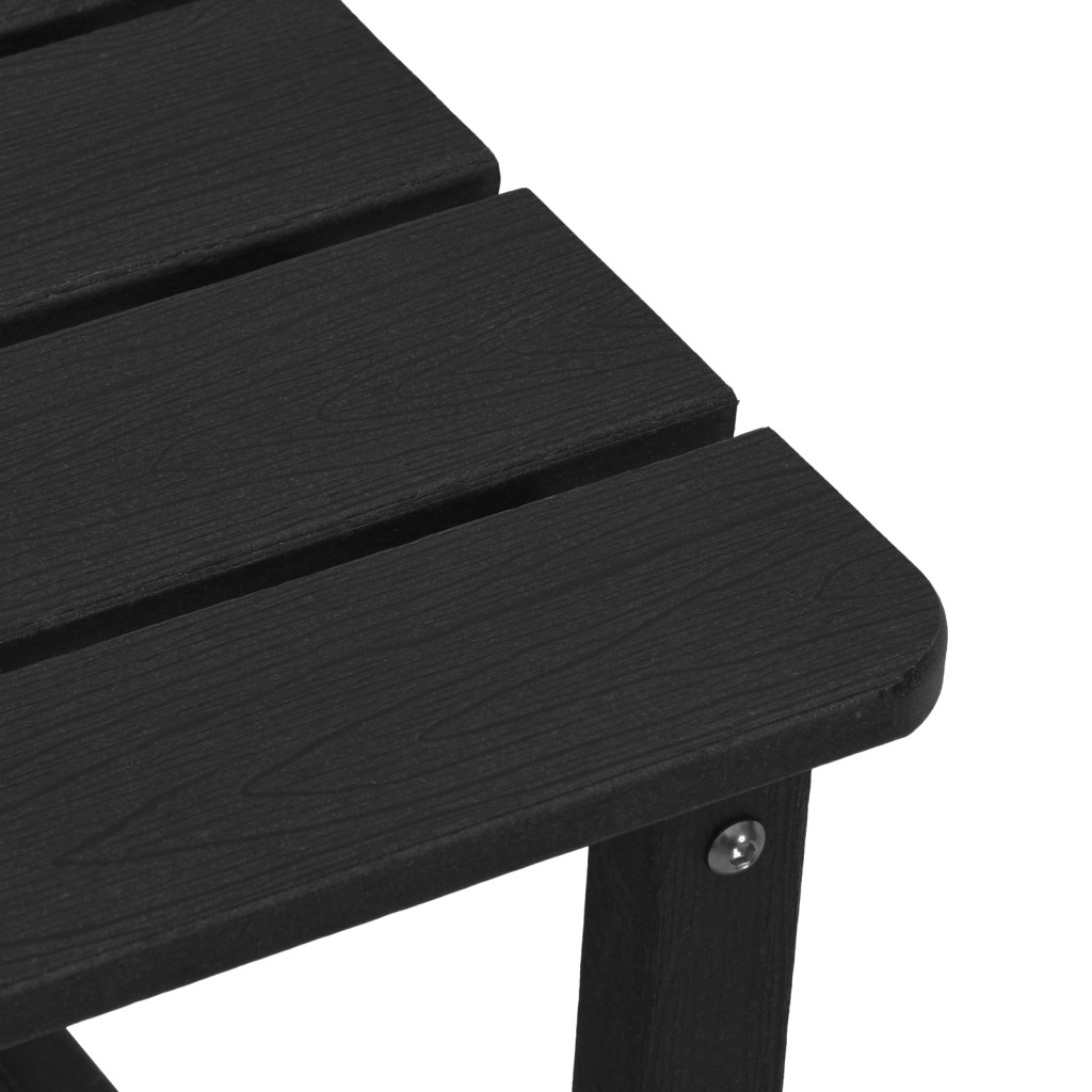 3 részes kerti pihenőszett fekete HDPE