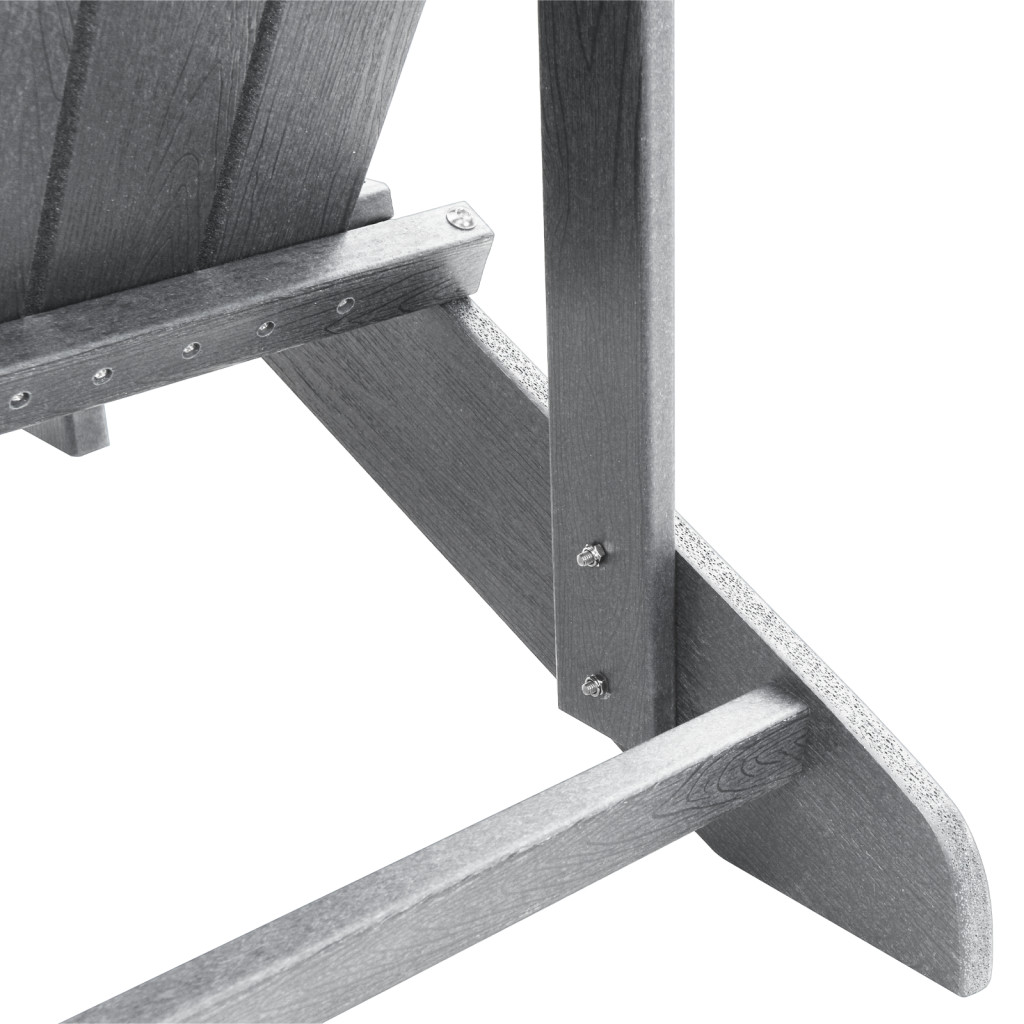 Adirondack székek 2 db Világosszürke 74x82x90 cm HDPE