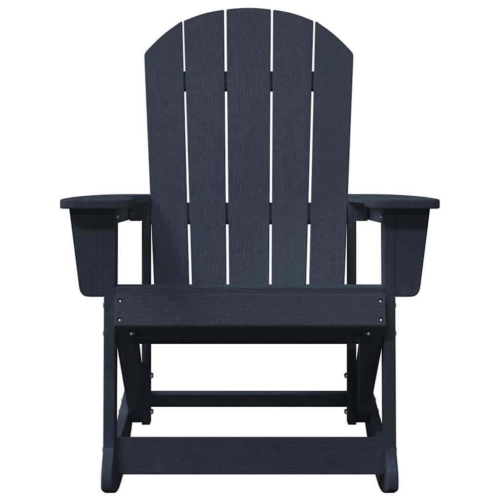 Adirondack hintás székek 2 pcs Tengerészkék HDPE