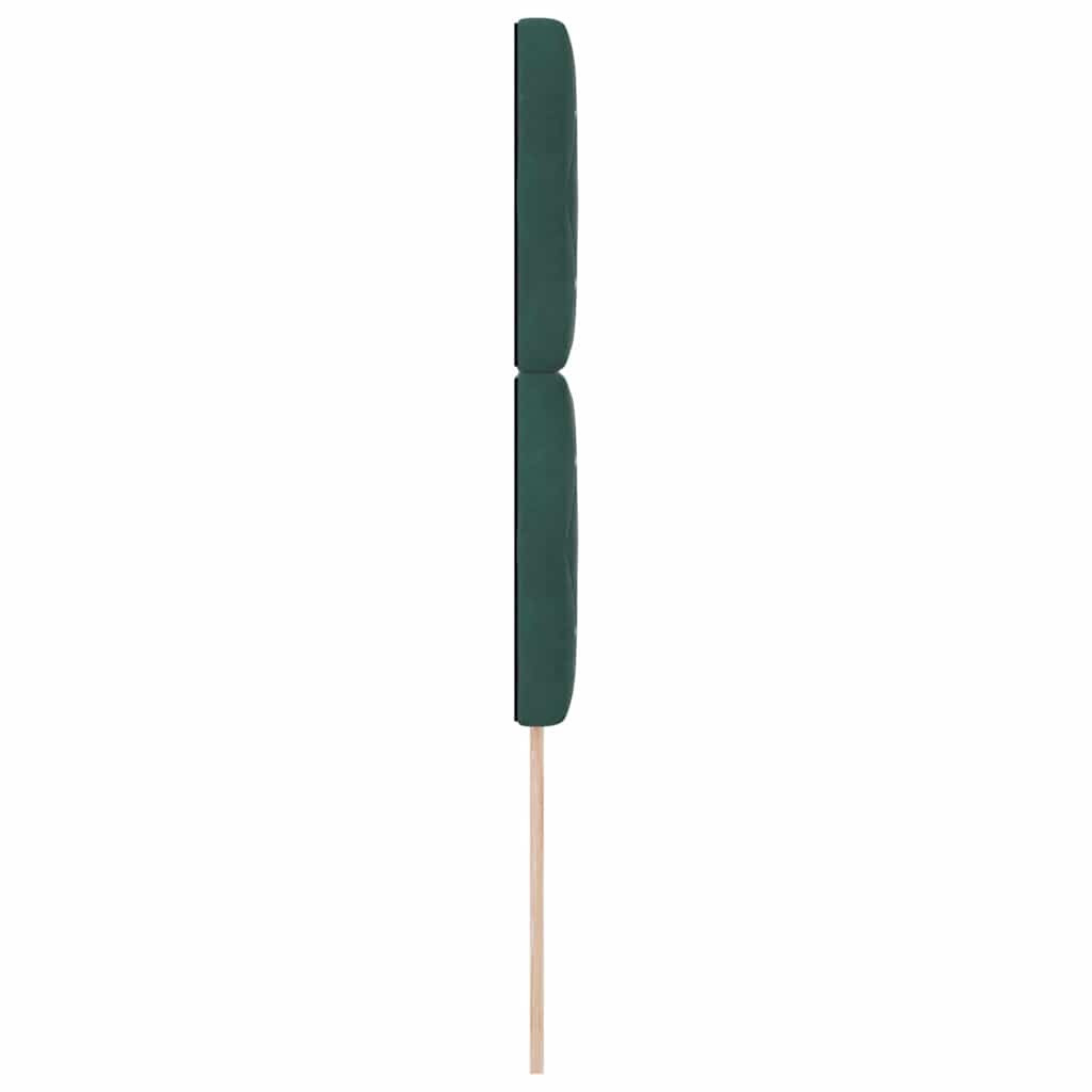 vidaXL Fejtámla fejtámlával Sötétzöld 100 cm Műbőr vidaXL Fejtámla fejtámlával Sötétzöld 100 cm Műbőr