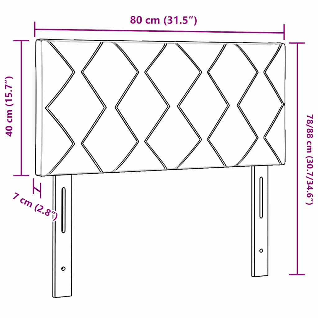 Fejtámla LED -es lámpákkal fejtámlával Szürke 80 cm szövet