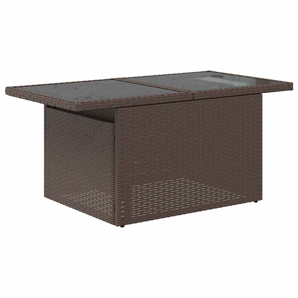 Kerti Kanapé Szett párnával 5 pcs Barna Poli rattan