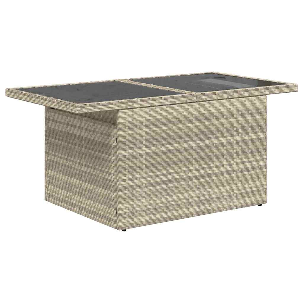 Kerti Kanapé Szett párnával tárolóval 11 pcs Világosszürke