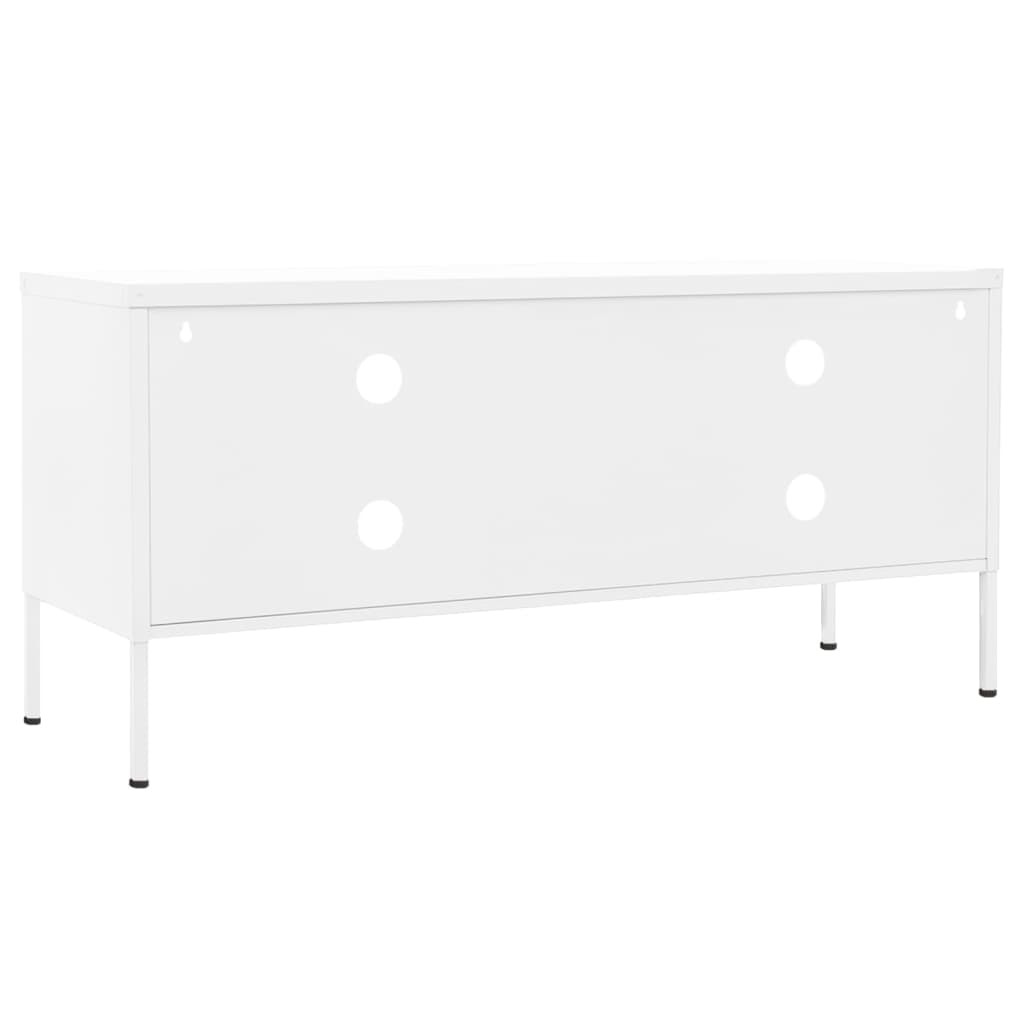 fehér acél TV-szekrény 105 x 35 x 50 cm